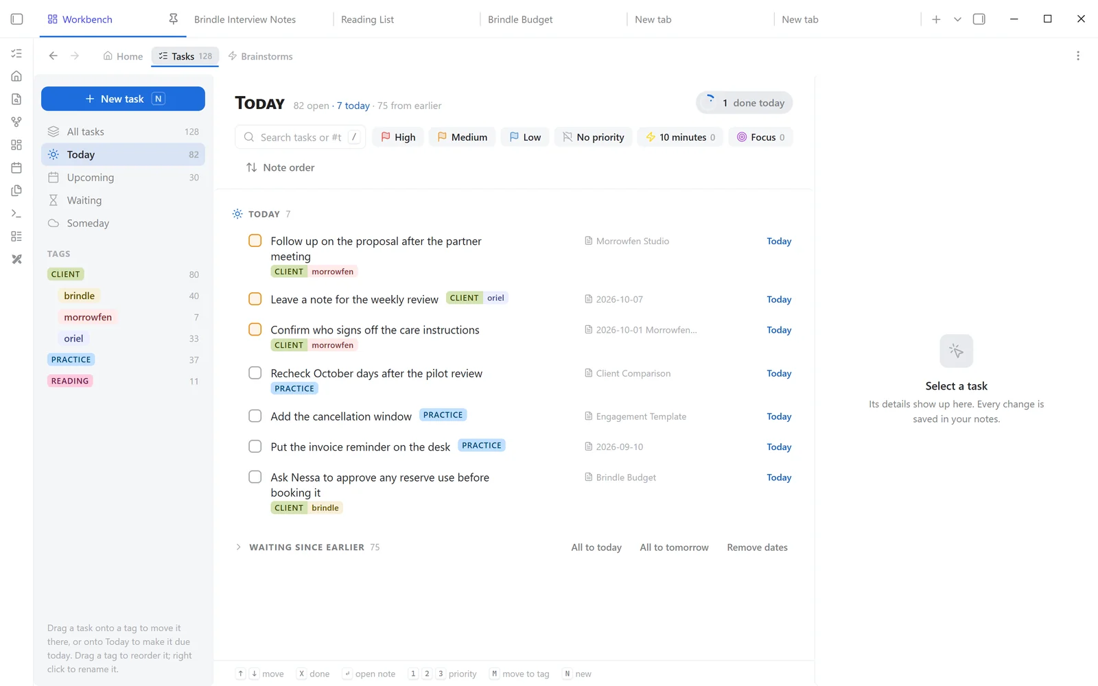 Snailkit Tasks in Obsidian